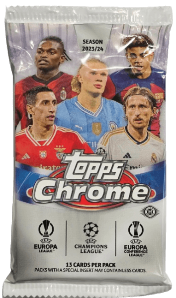 2023-2024 Topps Chrome UEFA Club Competition Jumbo balíček