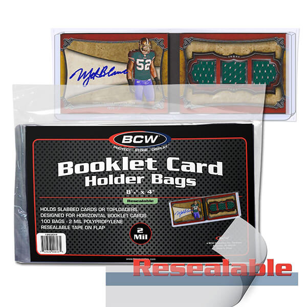 Obaly na karty typu Booklet BCW Resealable - horizontal - 100 ks