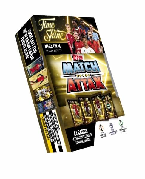 2024-2025 Topps Match Attax Mega Tin 4 - zlatá