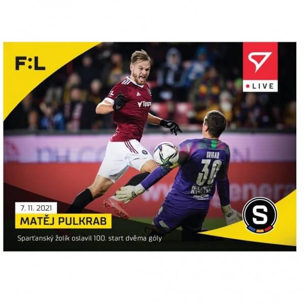 Fotbalová live karta Fortuna ligy 2021-22 - Matěj Půlkráb l-061