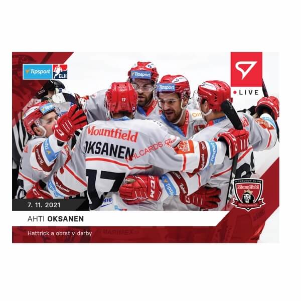 Hokejové live karty Tipsport ELH 2021-22 - Anti Oksanen L-040