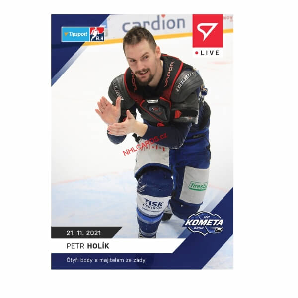 Hokejové live karty Tipsport ELH 2021-22 - Petr Holík L-046