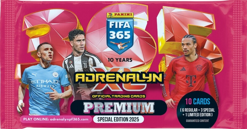 Fotbalové karty Panini FIFA 365 2024/2025 Adrenalyn - Premium balíček