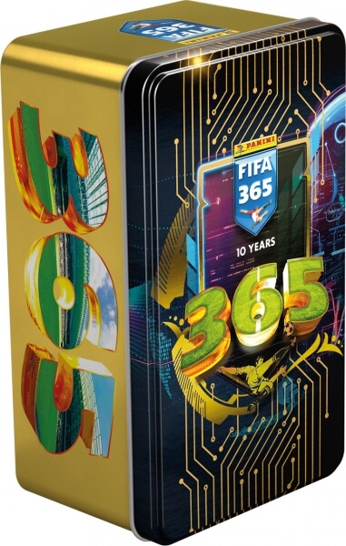Fotbalové karty Panini FIFA 365 2024/2025 Adrenalyn - plechovka velká hranatá