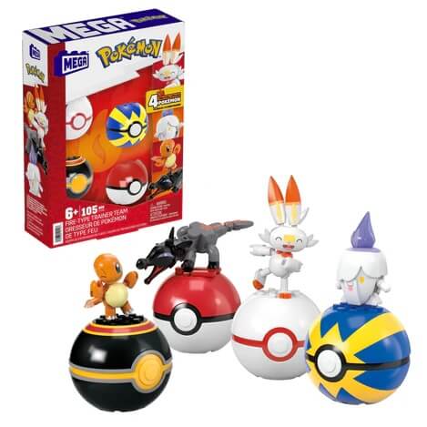Pokémon stavebnice MEGA  - Ohnivý trenérský tým