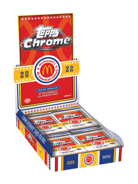2022 NBA karty Topps Chrome McDonald's All American Basketball Hobby Box