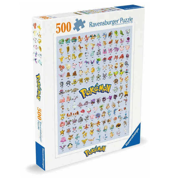 Puzzle Ravensburger Prvních 151 Pokémonů  - 500 dílků