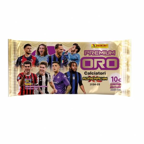 Fotbalové karty Panini SERIE A 2024/2025 - ADRENALYN XL Premium Oro zlatý