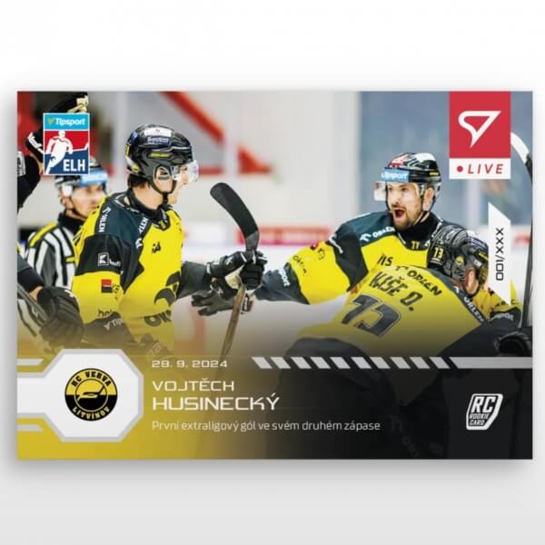Hokejová karta Live Tipsport 2024-2025 - L-06 Vojtěch Husinecký