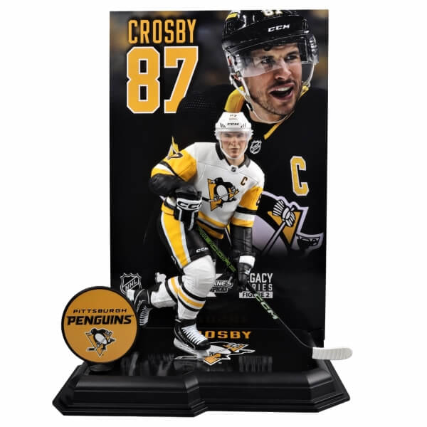 Figurka NHL - Sidney Crosby (Pittsburgh Penguins) - Platinová Edice - bílá
