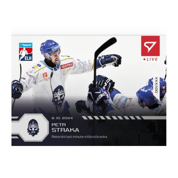 Hokejová karta Live Tipsport 2024-2025 - L-15 Petr Straka