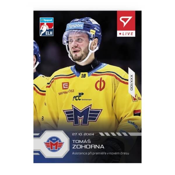 Hokejová karta Live Tipsport 2024-2025 - L-31 Tomáš Zohorna