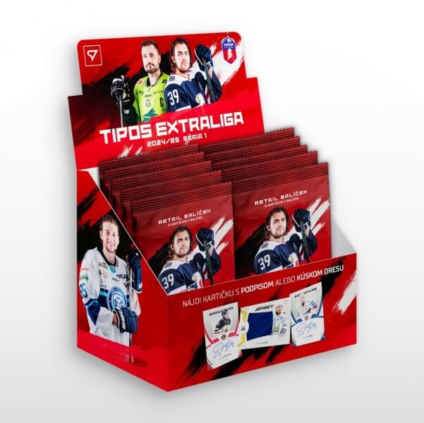 Hokejové karty Tipos Extraliga 2024/25 - Retail box - 1. série