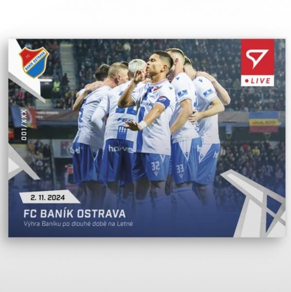 Fotbalová karta Chance Liga 2024-2025 - L-18 FC Baník Ostrava