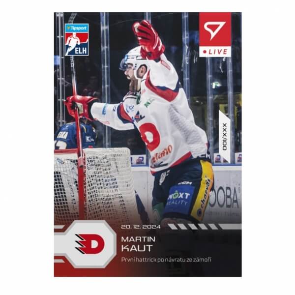 Hokejová karta Live Tipsport 2024-2025 - L-60 Martin Kaut