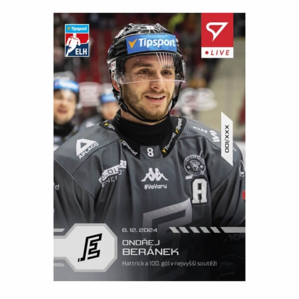 Hokejová karta Live Tipsport 2024-2025 - L-57 Ondřej Beránek