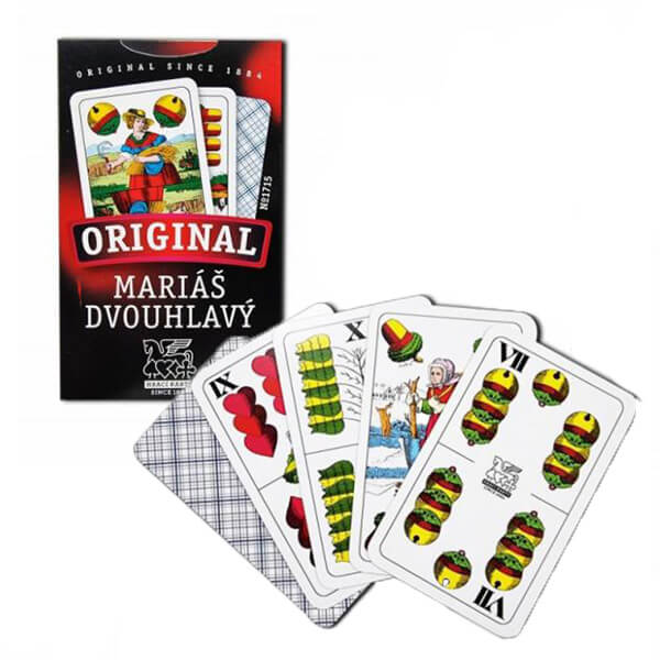 Dvouhlavé hrací karty mariášové - Pegasus