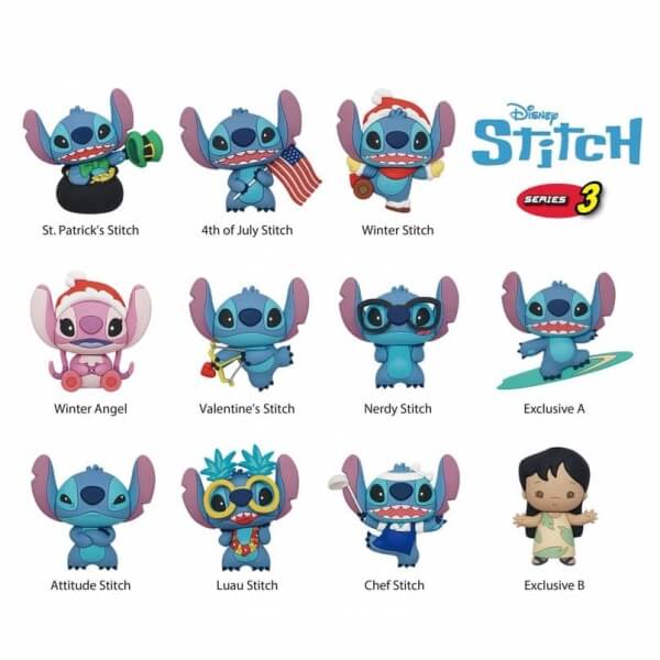 Lilo a Stitch 3D přívěsek - Mystery Pack Series 3