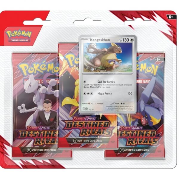 Pokémon Destined Rivals 3 Pack Blister - Kangaskhan