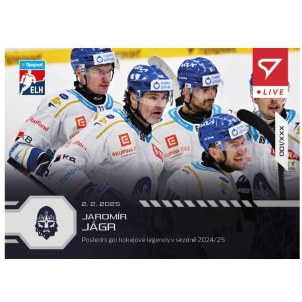 Hokejová karta Live Tipsport 2024-2025 - L-81 Jaromír Jágr