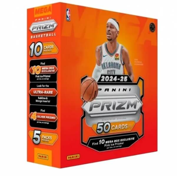 2024-2025 NBA karty Panini Prizm Basketball Mega Box