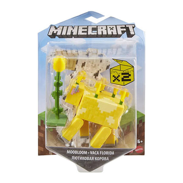 Minecraft pohyblivá figurka - Moobloom - 8 cm