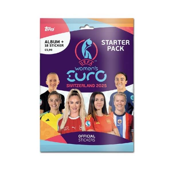 Topps EURO 2025 Women Starter Pack - album + samolepky