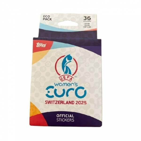 Topps EURO 2025 Women Eco Pack - samolepky