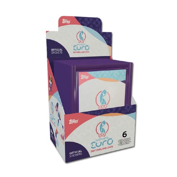 Topps EURO 2025 Women Booster Box - samolepky 50 Ks