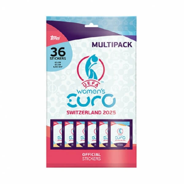 Topps EURO 2025 Women Multipack - samolepky