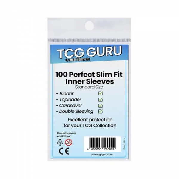 Obaly na karty TCG Guru Perfect Slim Fit Inner Sleeves Clear - 100 ks