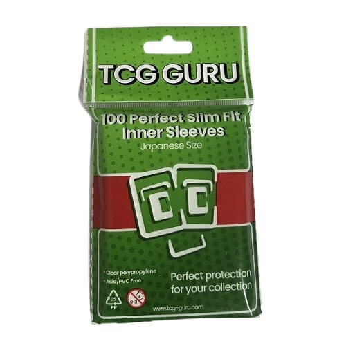 Obaly na karty TCG Guru Perfect Slim Fit Inner Sleeves Japanese Size Clear - 100 ks