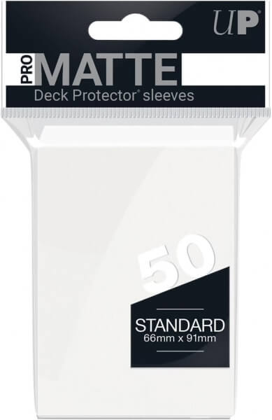 Obaly na karty Ultra Pro Matte Standard White - 50 ks