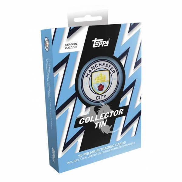 2025-2026 Topps Collector Tin - Manchester City - Fotbalové karty