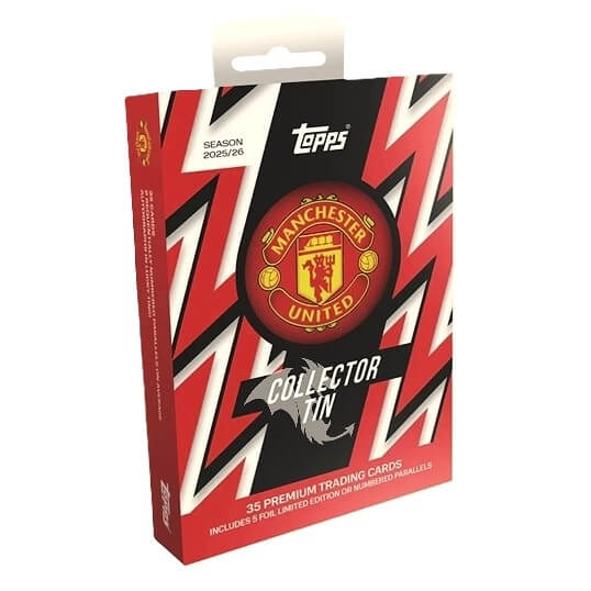 2025-2026 Topps Collector Tin - Manchester United - Fotbalové karty