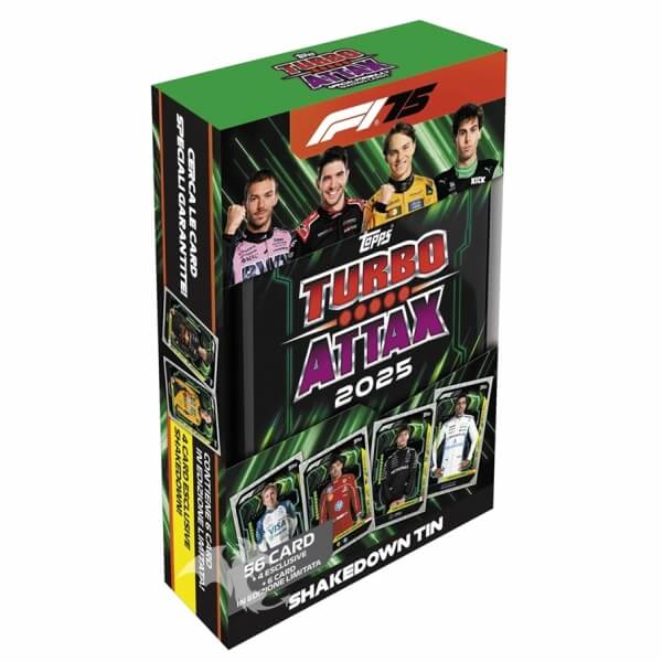 2025 Topps Turbo Attax F1 Formule 1 Mega Tin Shakedown