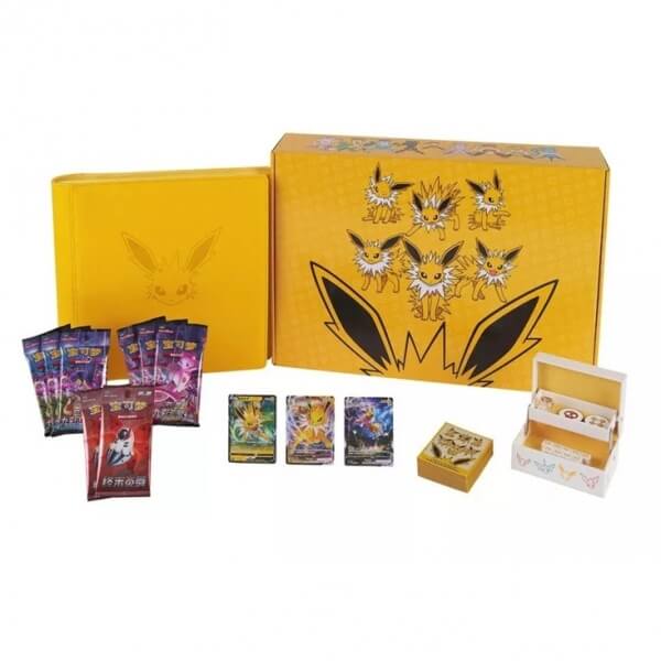 Pokémon karty Jolteon Gift Box Binder CHI Eevee GX - čínský
