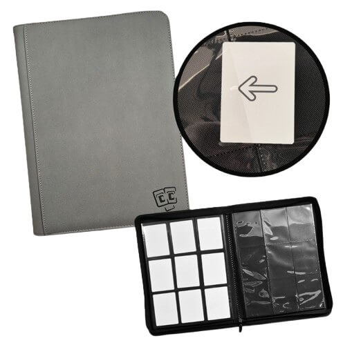 Album na karty TCG Guru 9-Pocket Zippered - Xenon Grey