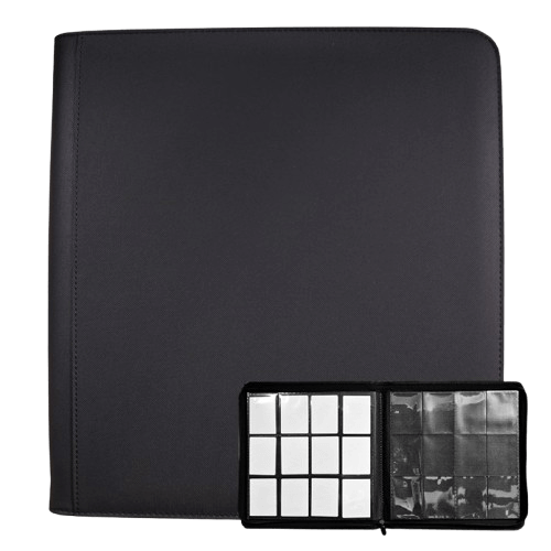 Album na karty TCG Guru 12-Pocket Zippered - Xenon Black na 480 karet