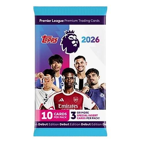 2025-2026 Topps Premier League Booster balíček - fotbalové karty
