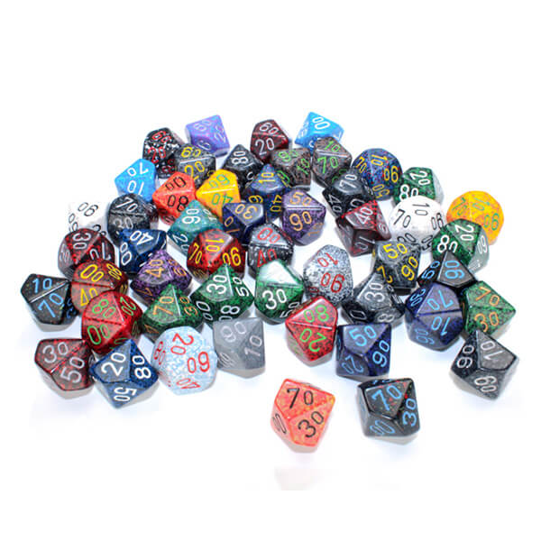 Procentová kostka D10 Loose Speckled Polyhedral Dice (29311) - 1 ks