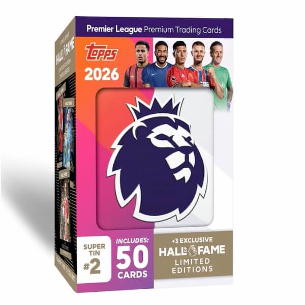 2025-2026 Topps Premier League Super Tin #2 červená - fotbalové karty