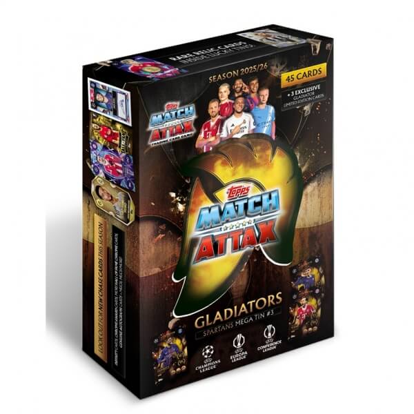 2025-2026 Topps Match Attax Mega Tin 3 - zlatá