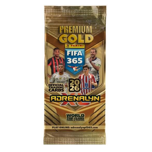 Fotbalové karty Panini FIFA 365 2025/2026 Adrenalyn Gold balíček