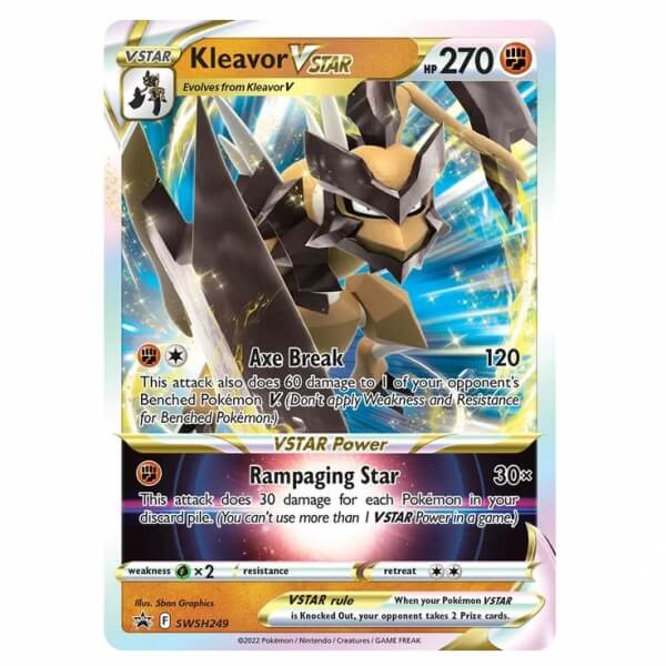 Pokémon kusová karta Kleavor V star SWSH249