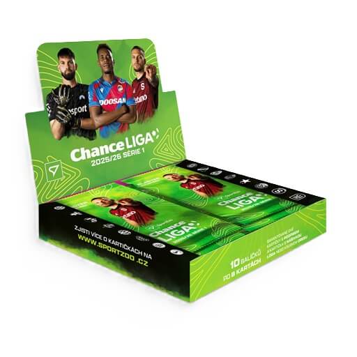 Fotbalové karty Chance liga 2025-2026 1. série Blaster box