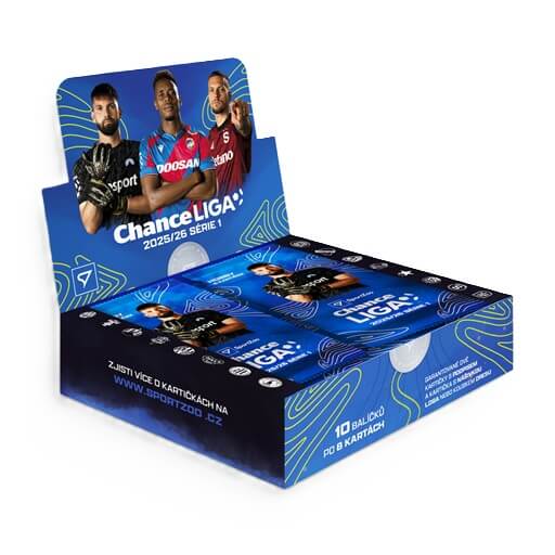 Fotbalové karty Chance liga 2025-2026 1. série Hobby box 