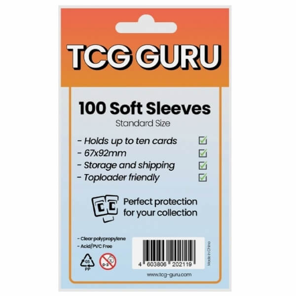 Obaly na karty TCG Guru Soft Sleeves Standard Size - 100 ks