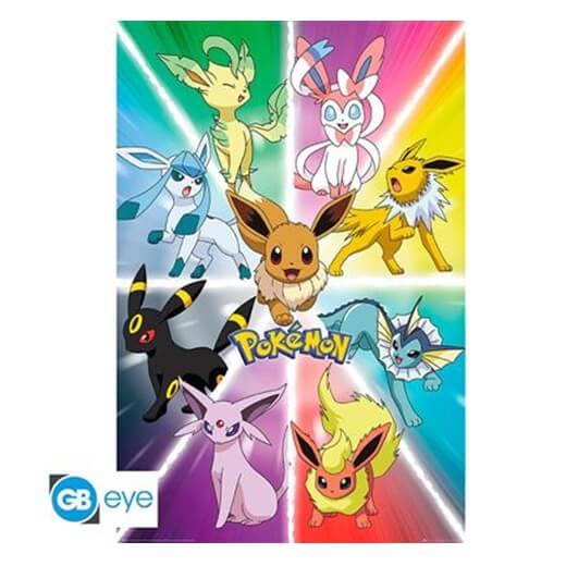 Pokémon plakát Maxi 91.5 x 61 cm - Eevee Evolution