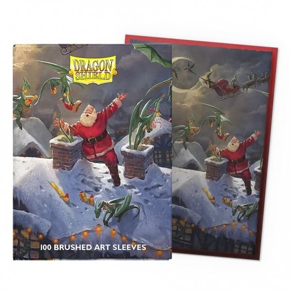 Obaly na karty Dragon Shield Brushed Art Sleeves - Christmas 2023 - 100 ks